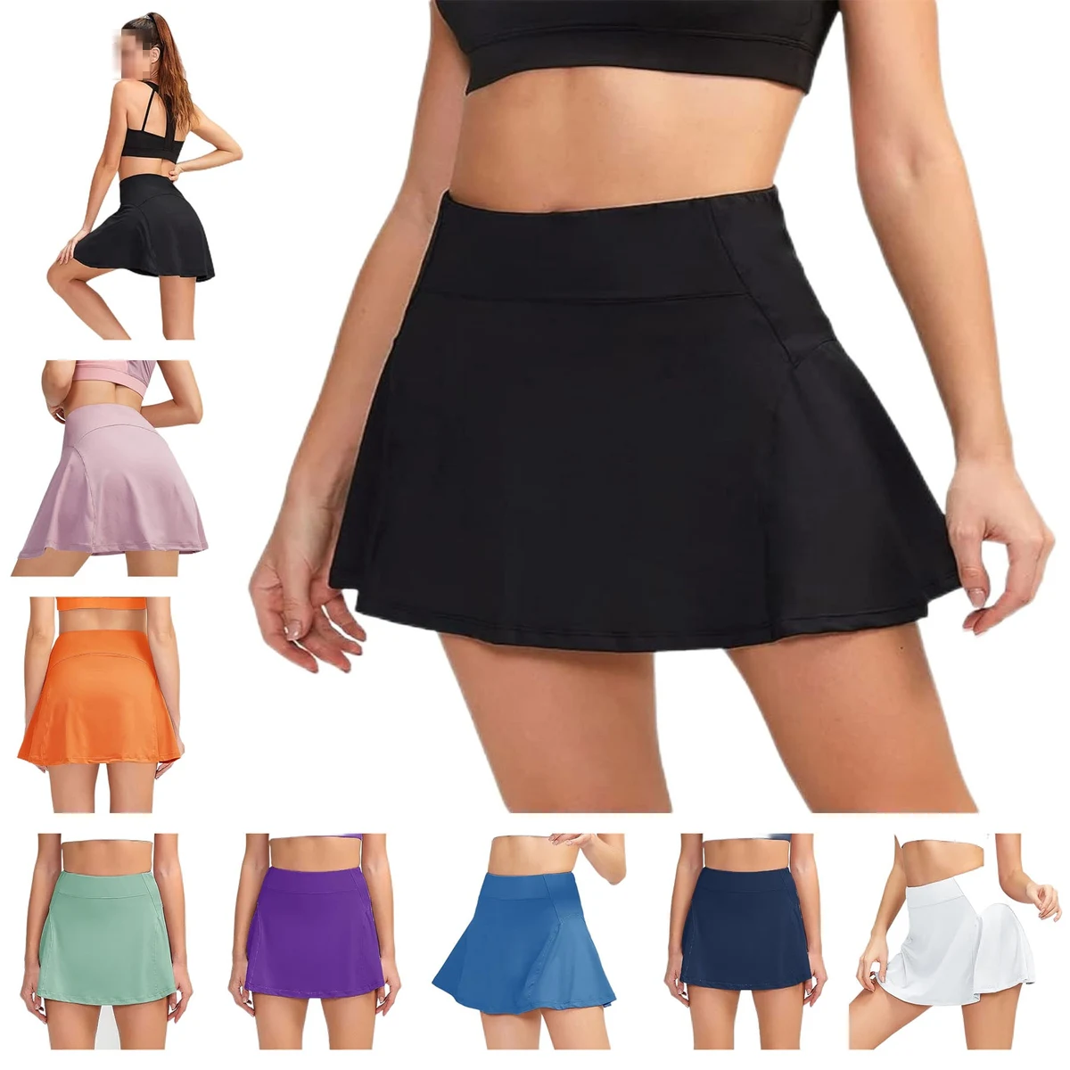 Tennis Skirts Golf Running Workout Athletic Skort 1