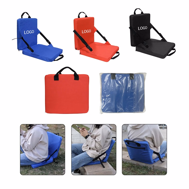 Foldable Stadium Cushion With Back Support