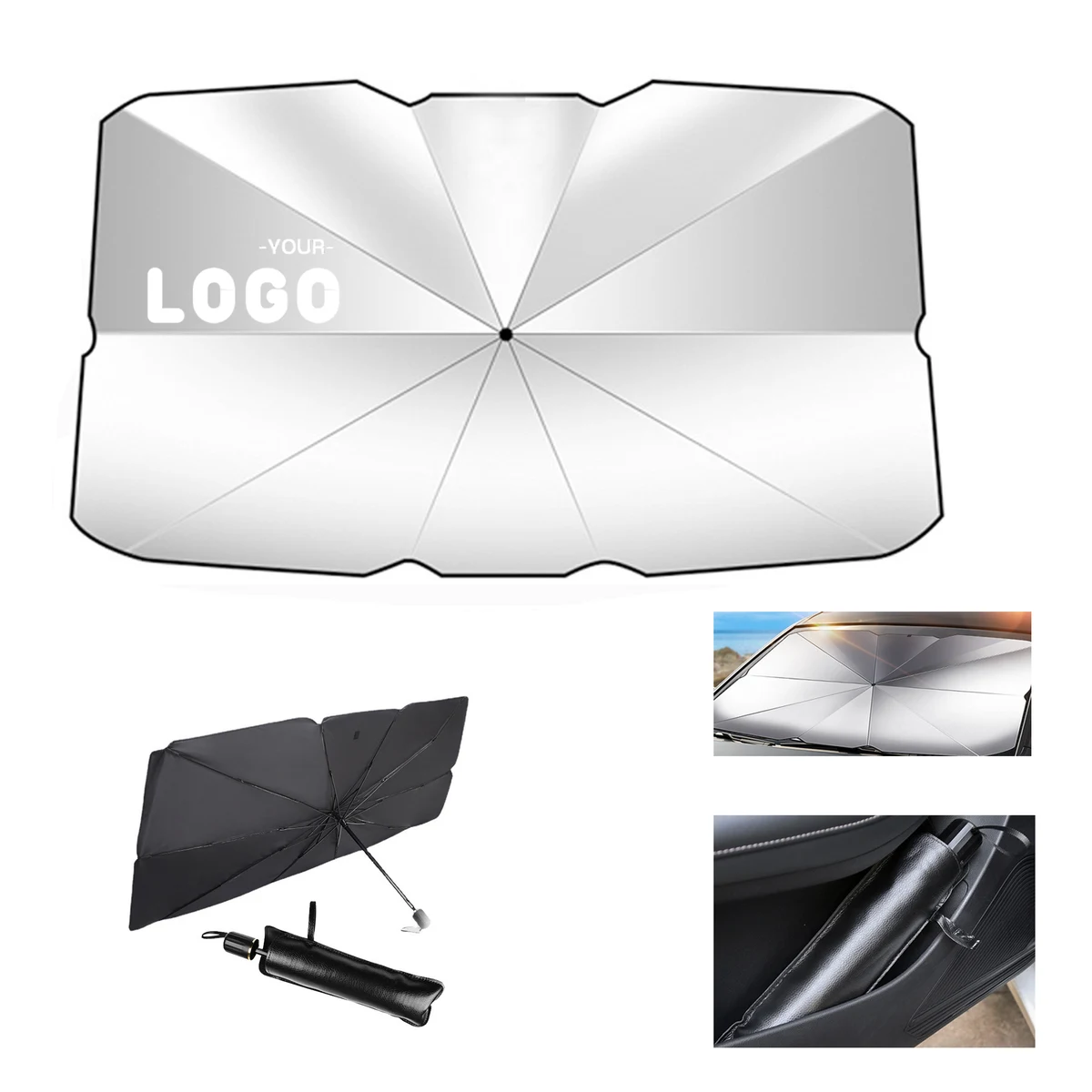 Car Sunshade Umbrella with Pouch 1