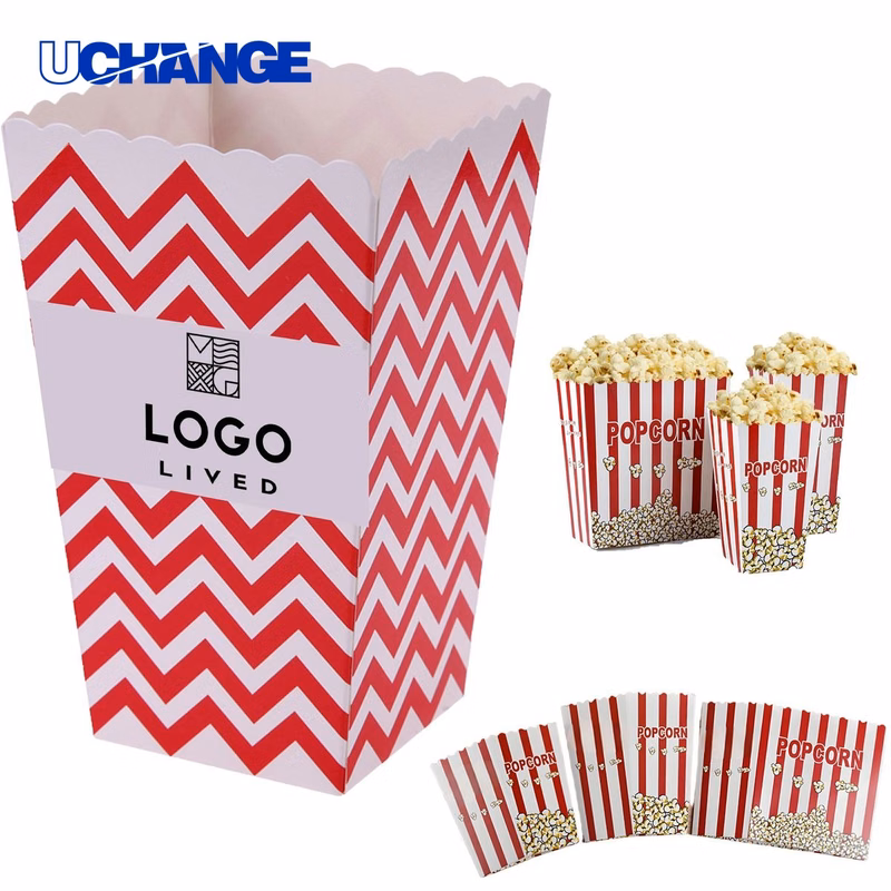 Foldable Popcorn Paper Container Box 32oz