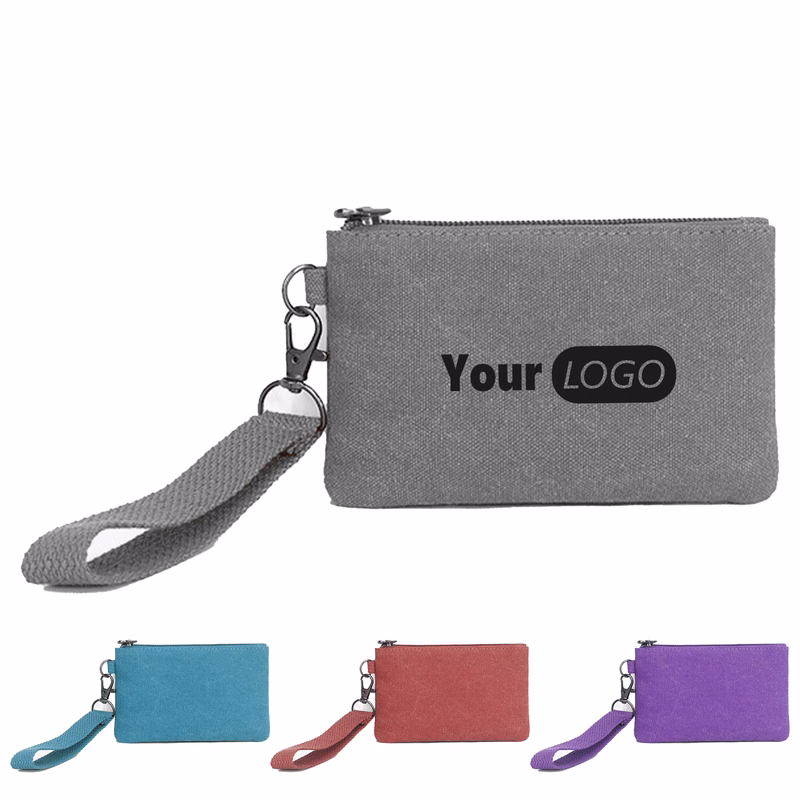 Canvas Customizable Canvas Coin Purse For Everyday Use