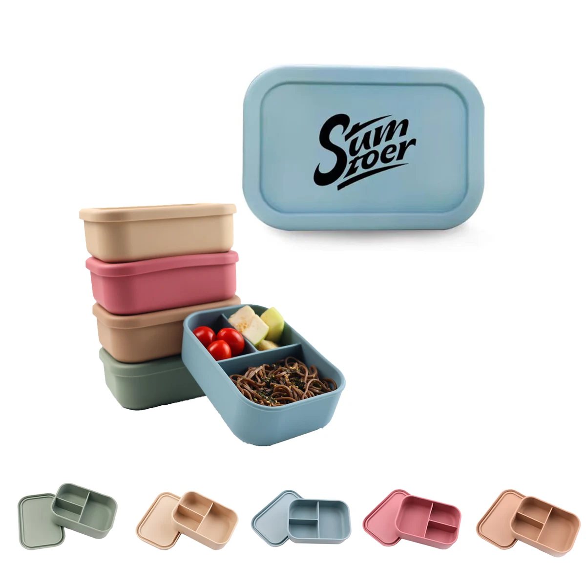 Bento Lunch Box Silicone MOQ 20 1