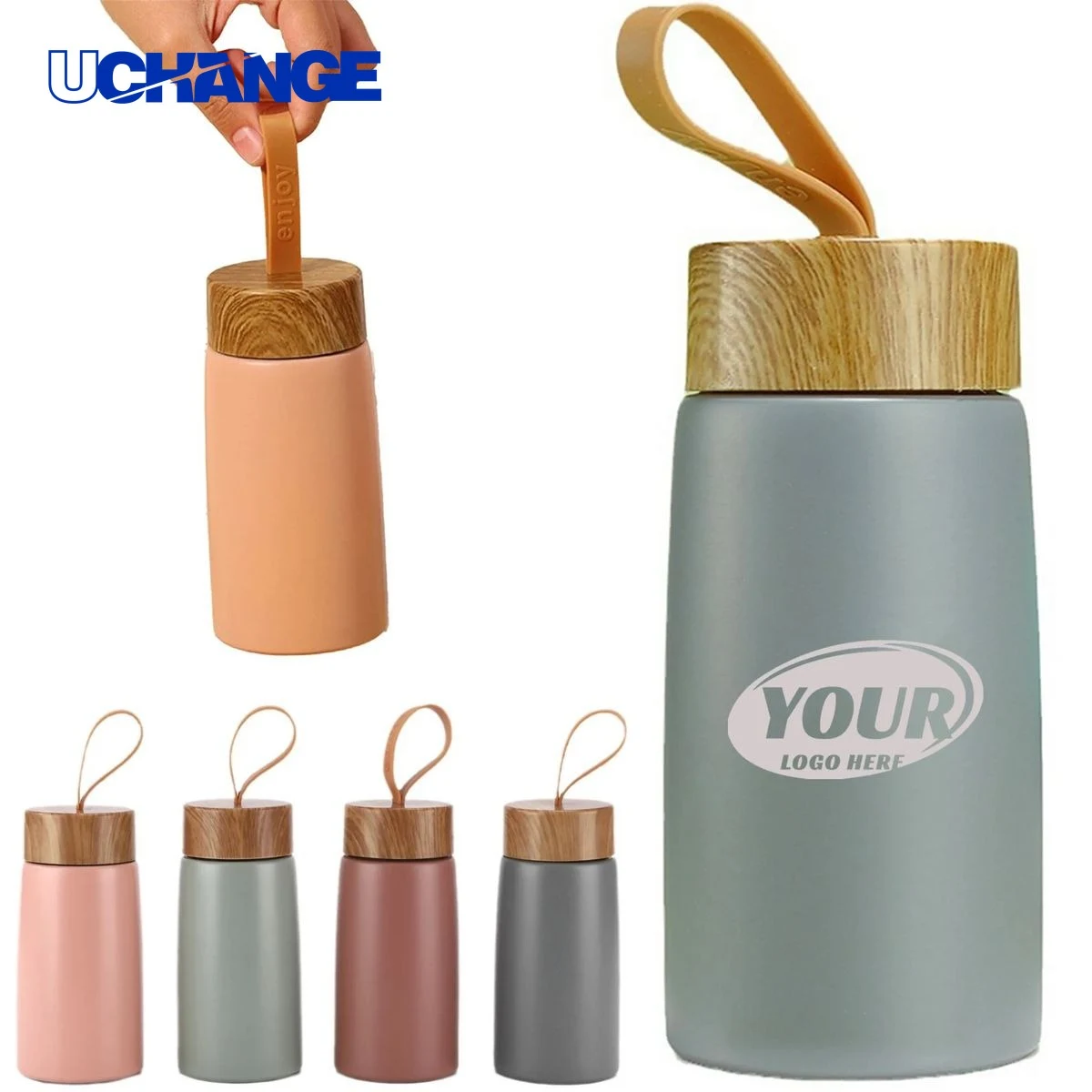 Double Wall Vacuum Stainless Steel Bottle (10oz), custom water bottle with logo imprint 1