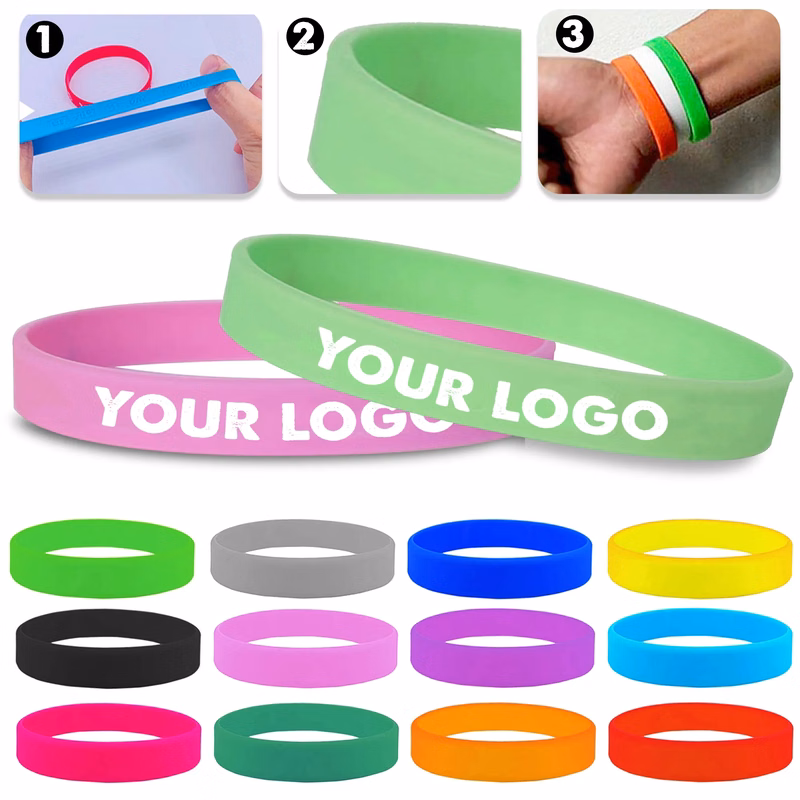 1/2" Width Silicone Bracelet