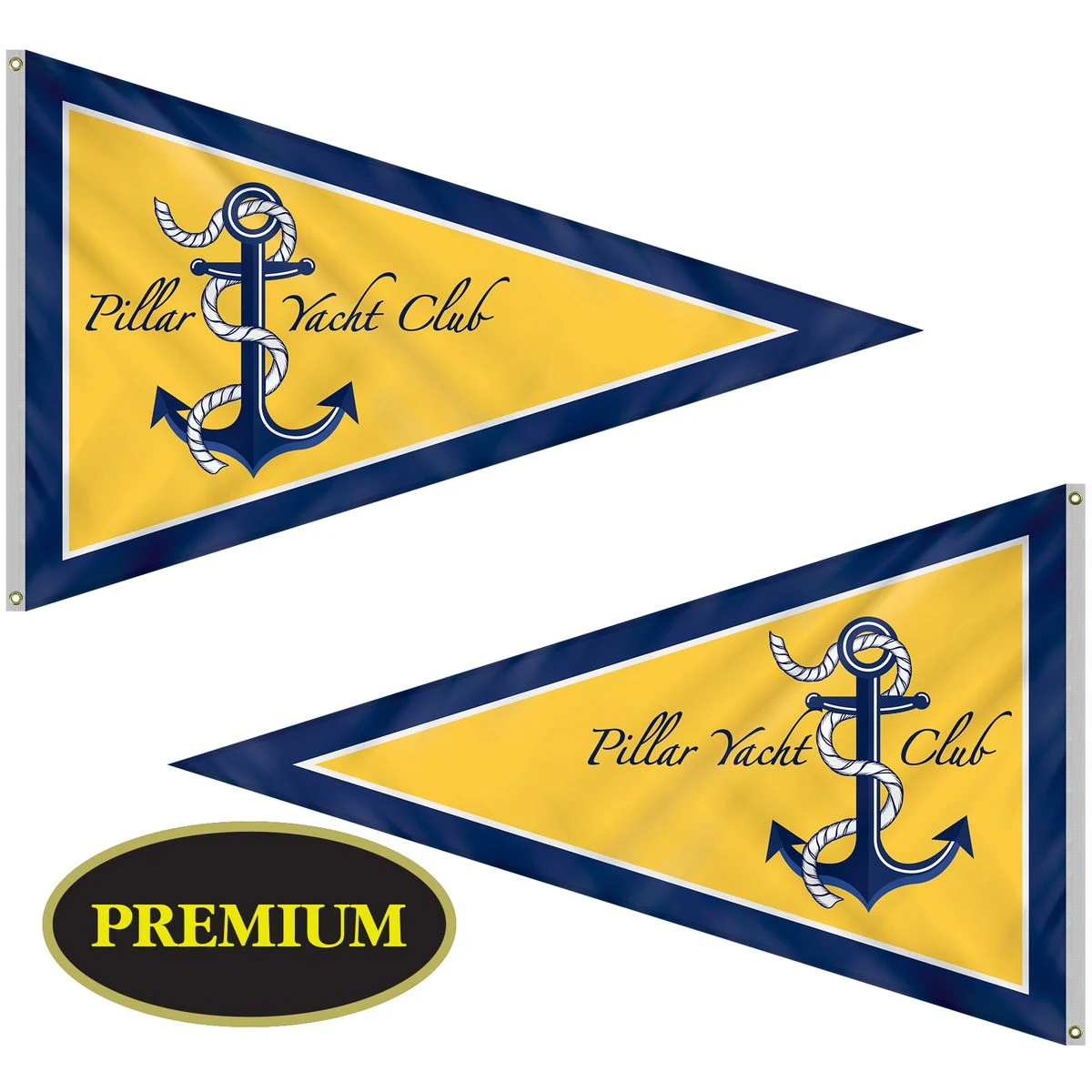 5' x 8' Double Sided Knit Polyester Pennant 1