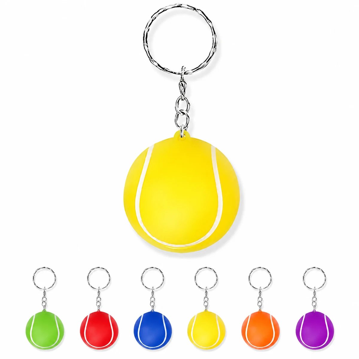 Stress Ball Baseball Keychain 1