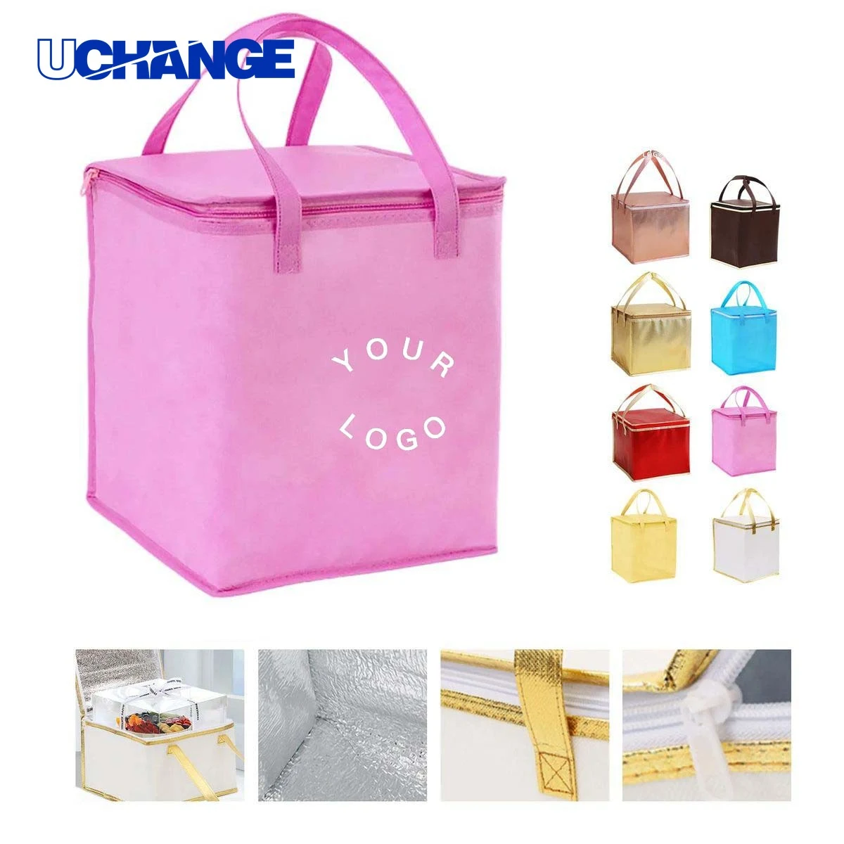 Insulated Cooler Tote Bag Carrier with Zipper Closure 1