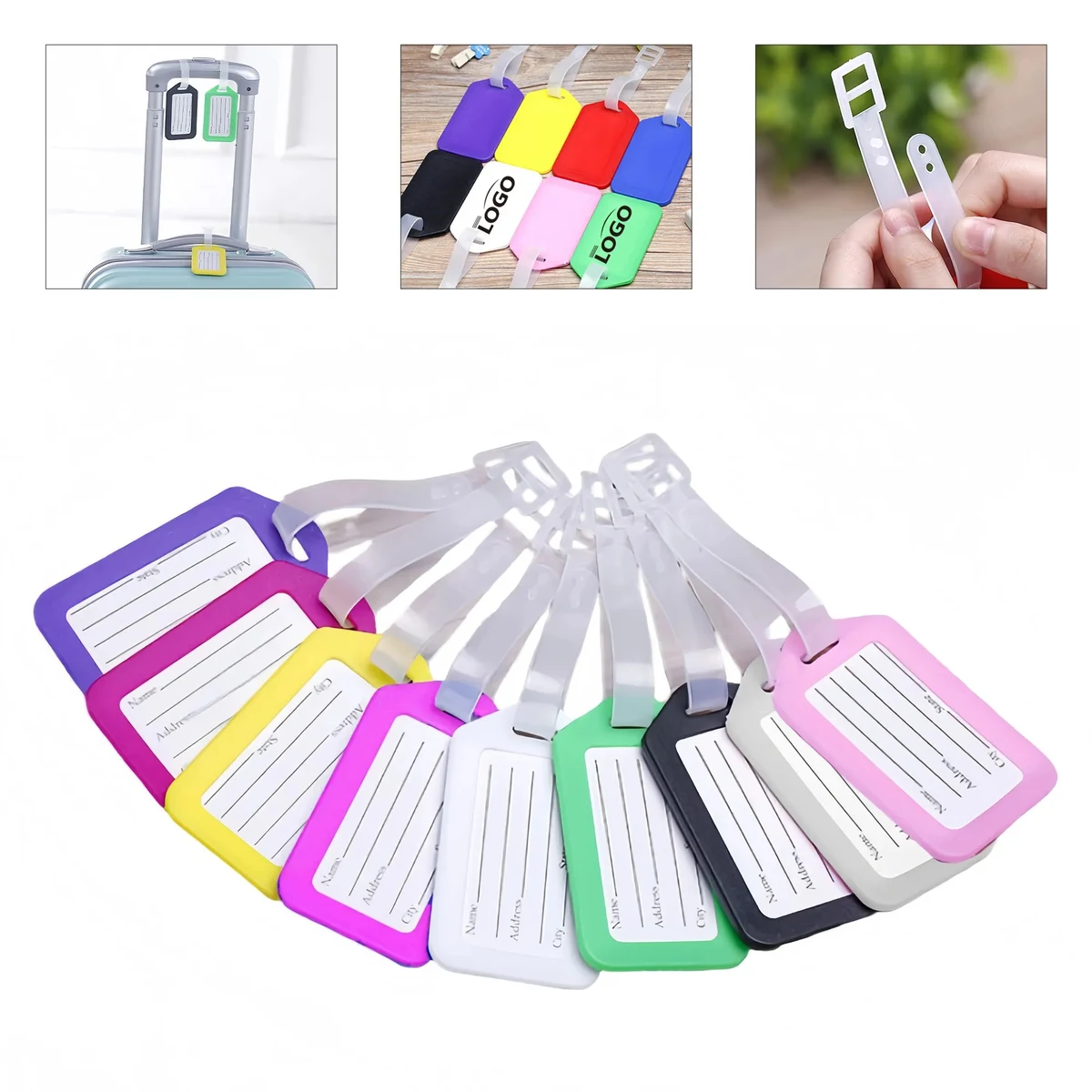 Custom Plastic Luggage Tag For Travel Identification 1