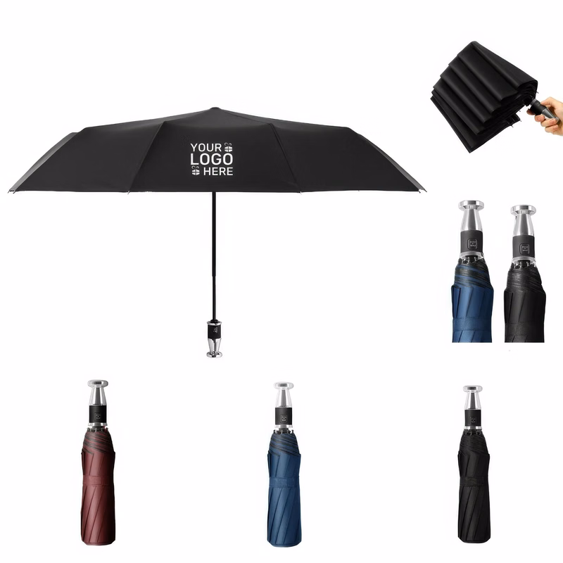 Ten Bone Automatic Three Fold Rain And Sunshine Umbrella