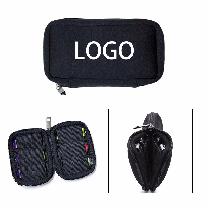 6 Slot Zipper USB Drive Storage Bag