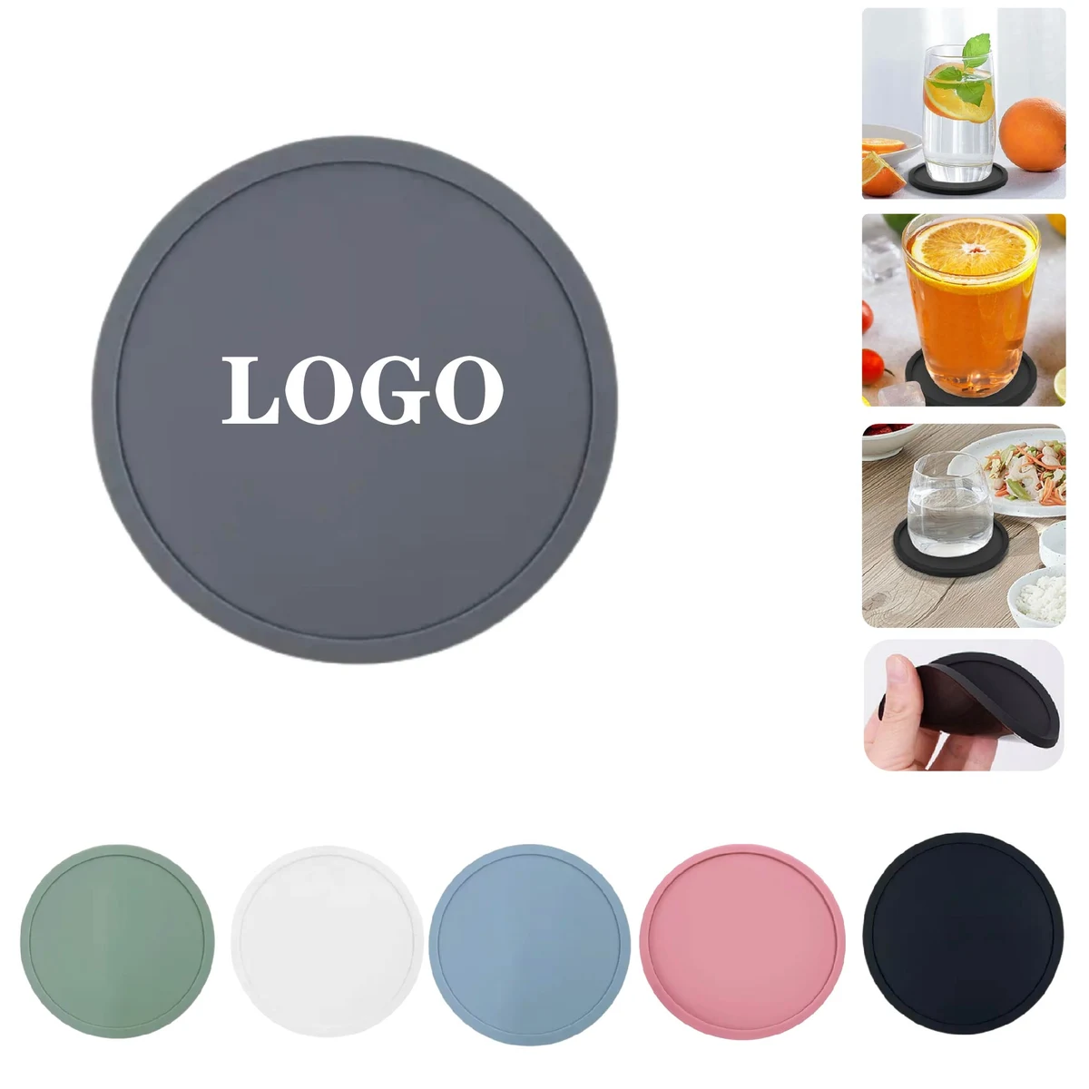 MOQ 5 pcs Silicone Cup Coaster 1