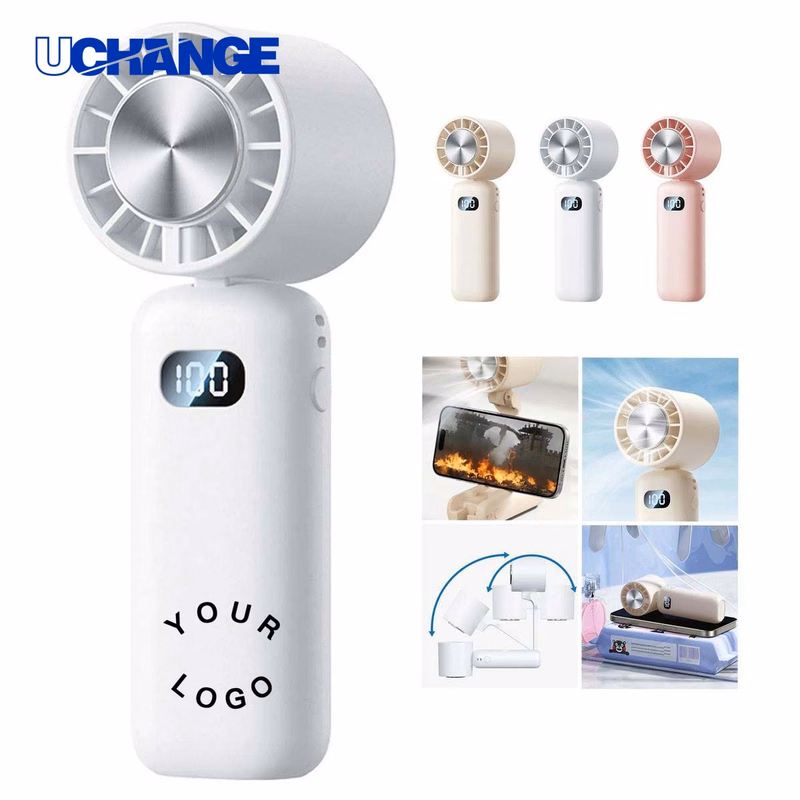 Handheld Cooling Fan Tool with Ice Plate Macaron Colors