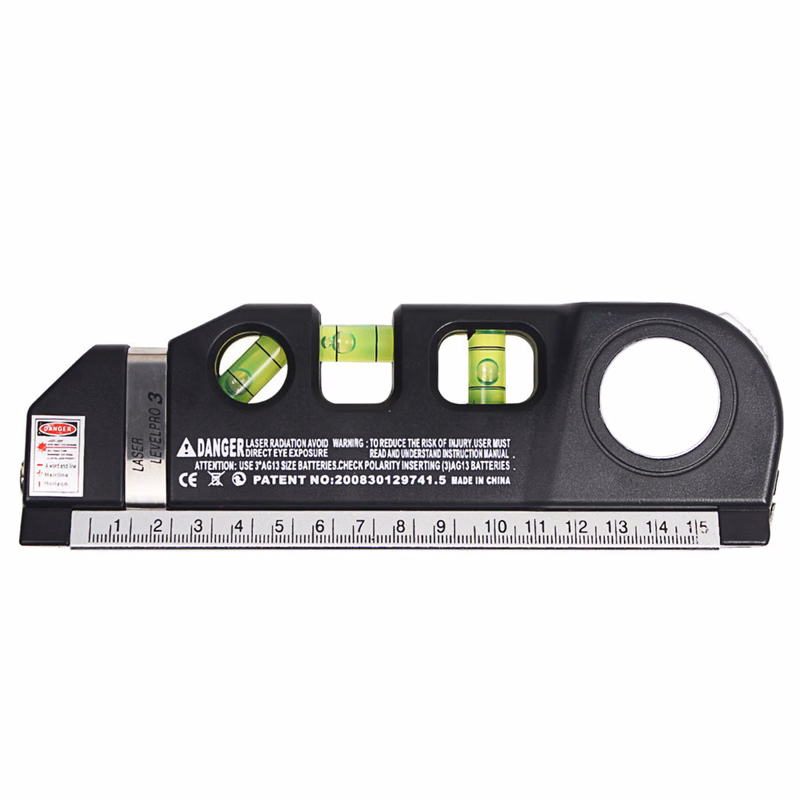 Multi-Function ABS Laser Level w/Tape Measure
