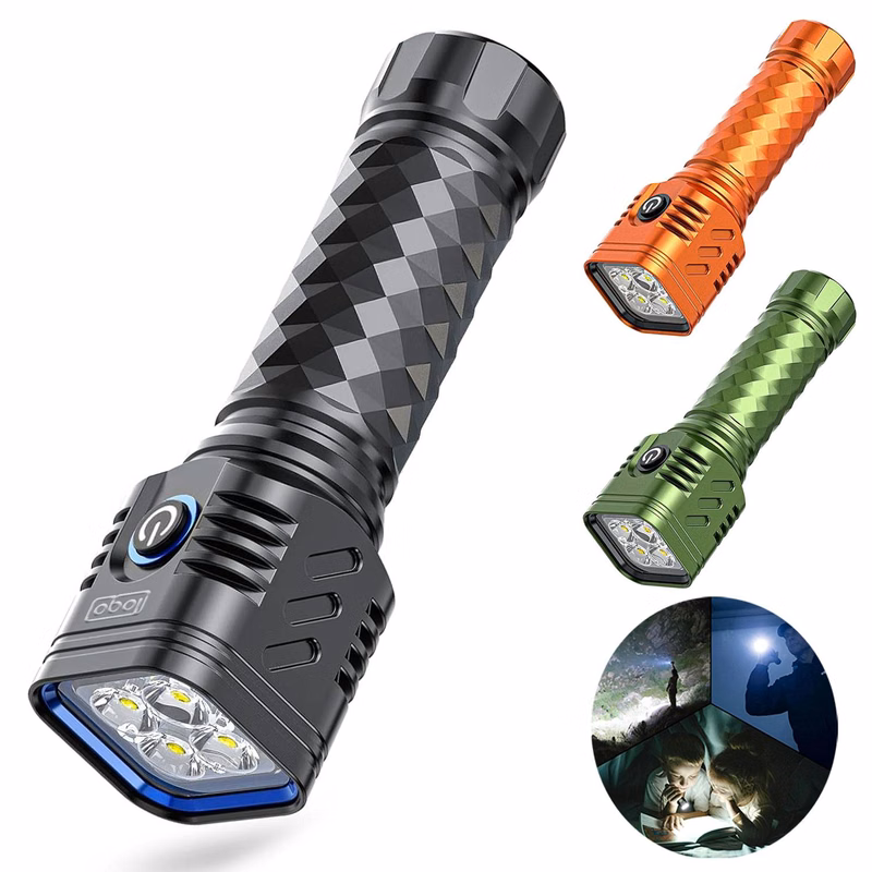 USB Rechargeable Aluminum Flashlight - 3 Modes & Safe