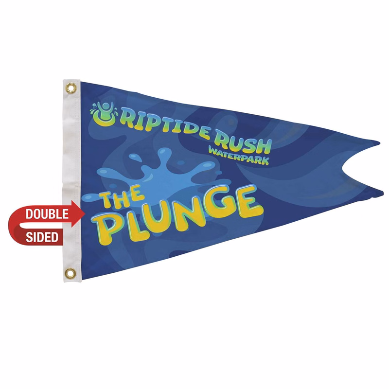 16" x 24" Nylon Burgee Flag Double-Sided