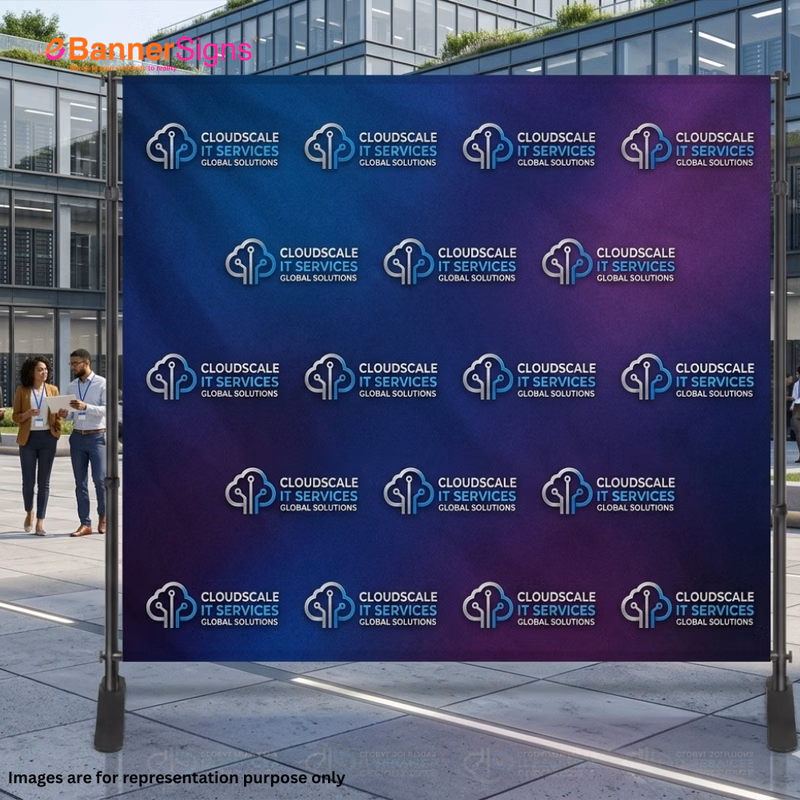 Step & Repeat Adjustable Banner Stands (Graphics + Hardware)