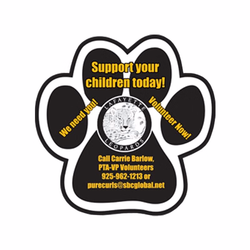 11.5" Paw Vehicle Auto Magnet