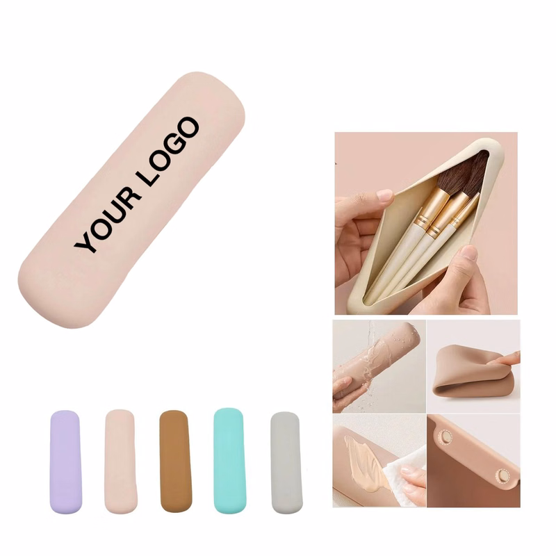 Magnetic Silicone Makeup Brush Storage Pouch