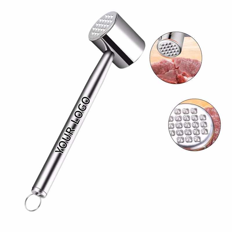 Ergonomic Stainless Meat Hammer for Kitchen Use