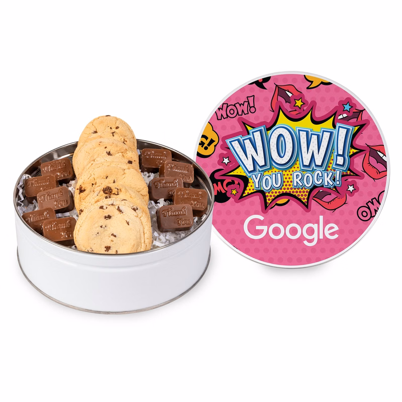 Molded Chocolate and Chocolate Chip Cookie Tin I
