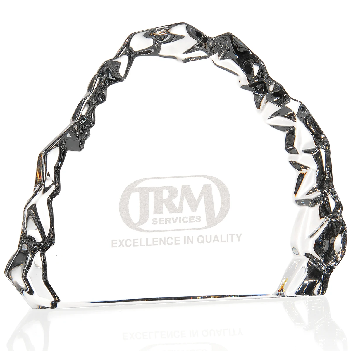 MARIO CIONI Carved Crystal Award 1
