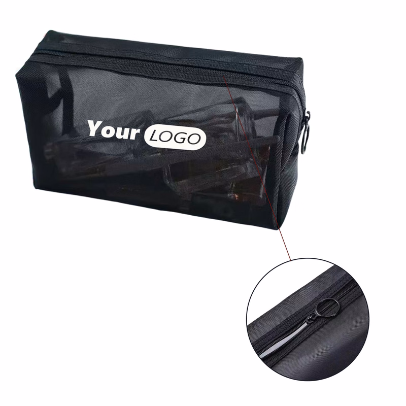 Nylon Mesh Makeup Bags with Zipper
