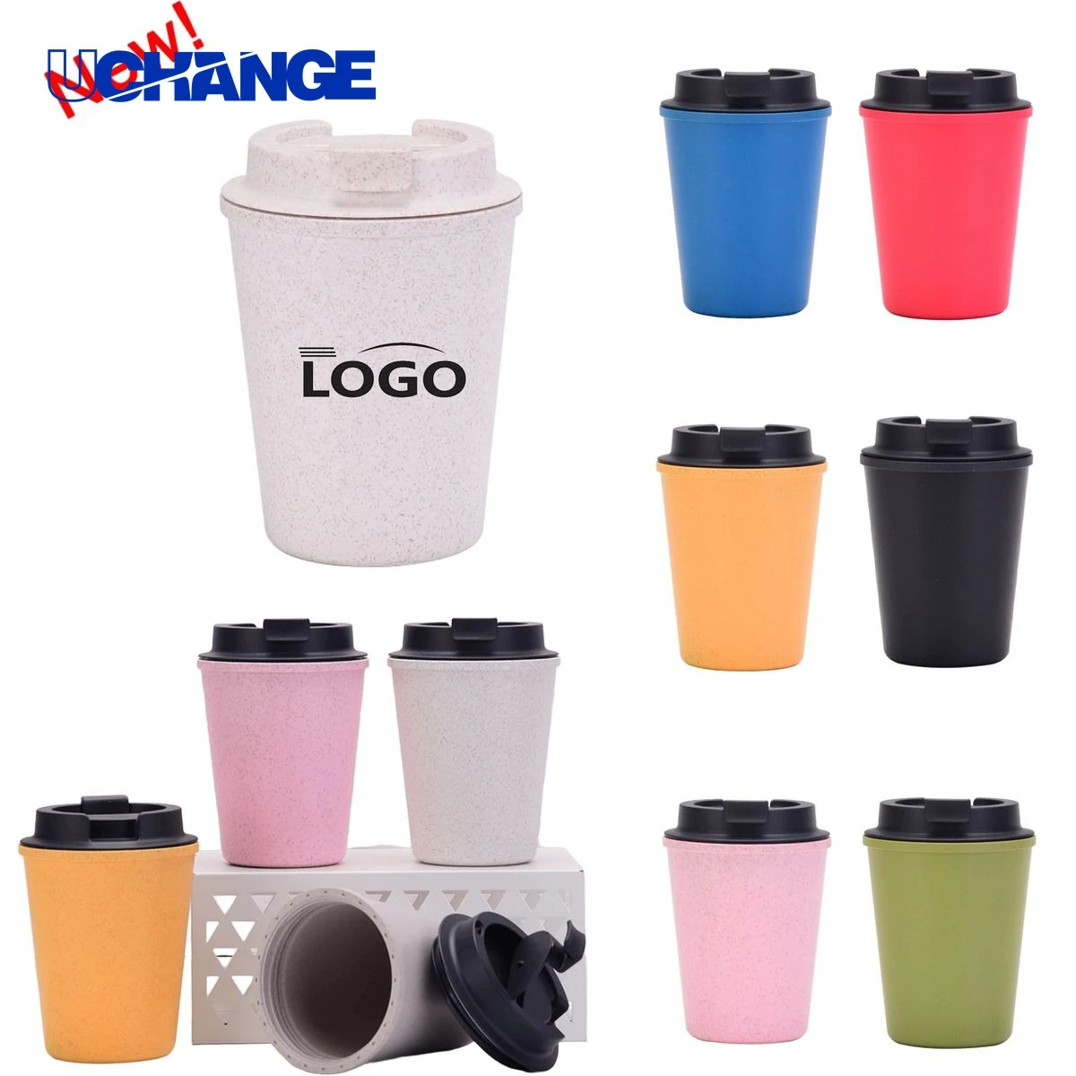 Plastic Double Wall Coffee Cup Container (12oz) 1