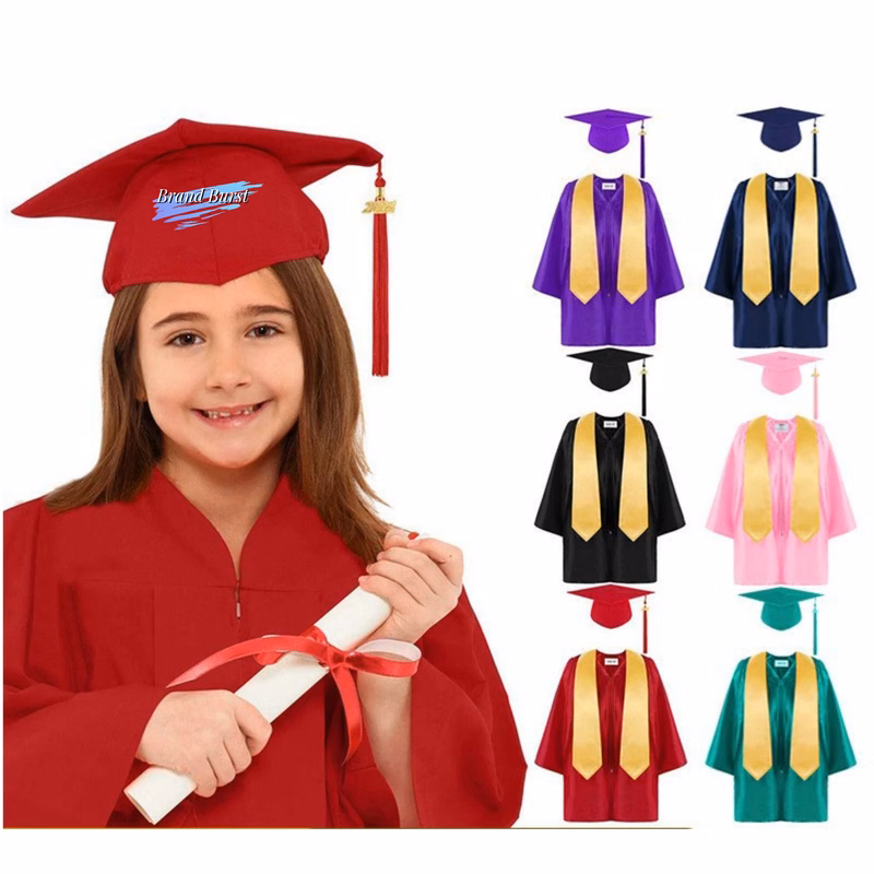 Kindergarten Graduation Gown Grad Cap Set