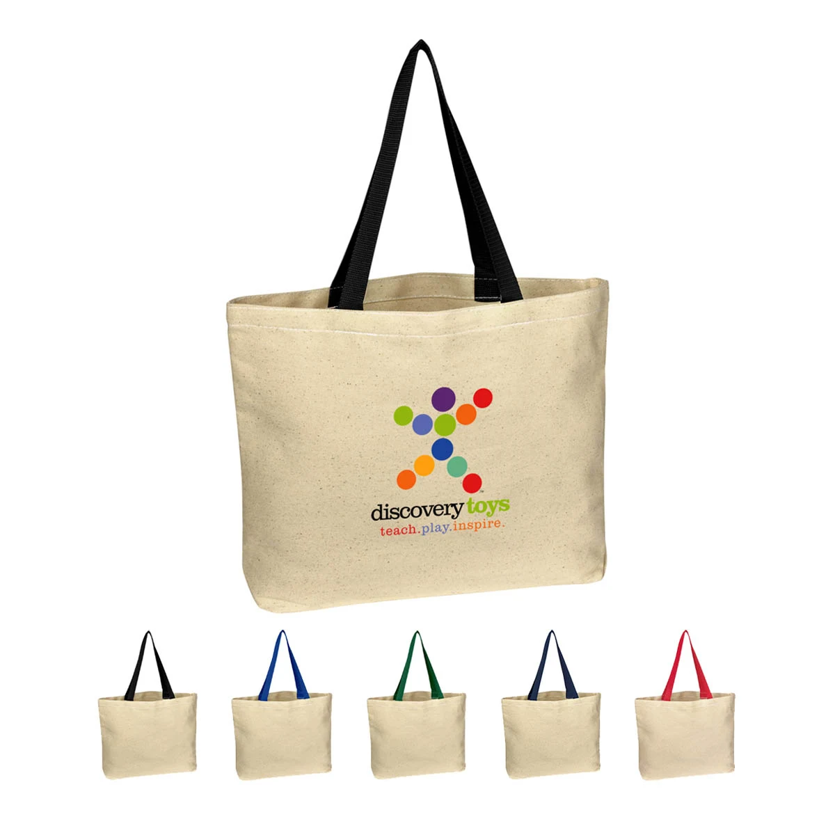 Full Color Natural Cotton Canvas Tote Bag, custom tote bag with logo imprint 1