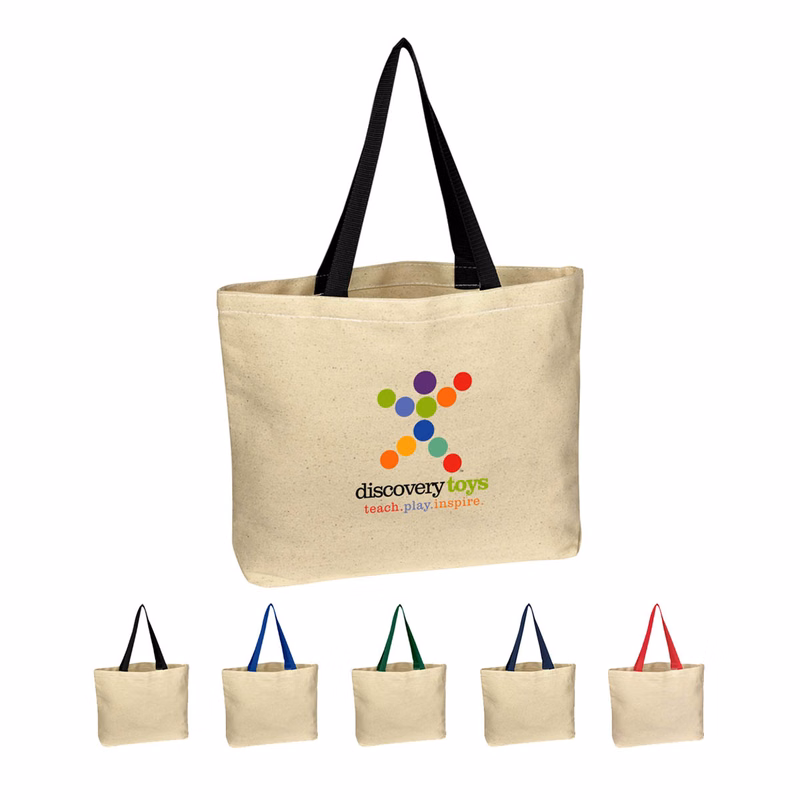 Full Color Natural Cotton Canvas Tote Bag