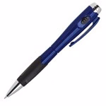 Oren II Blue Light Click Plastic Ballpoint Pen