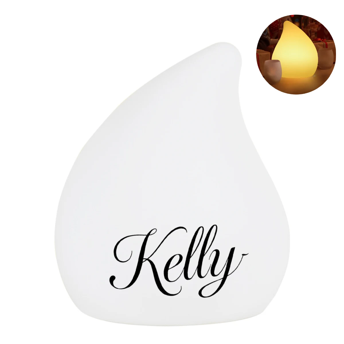 16 Colors Remote Rechargeable LED Teardrop Night Light 1