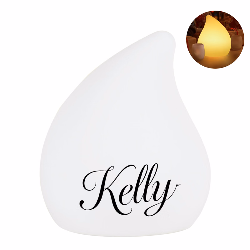 16 Colors Remote Rechargeable LED Teardrop Night Light