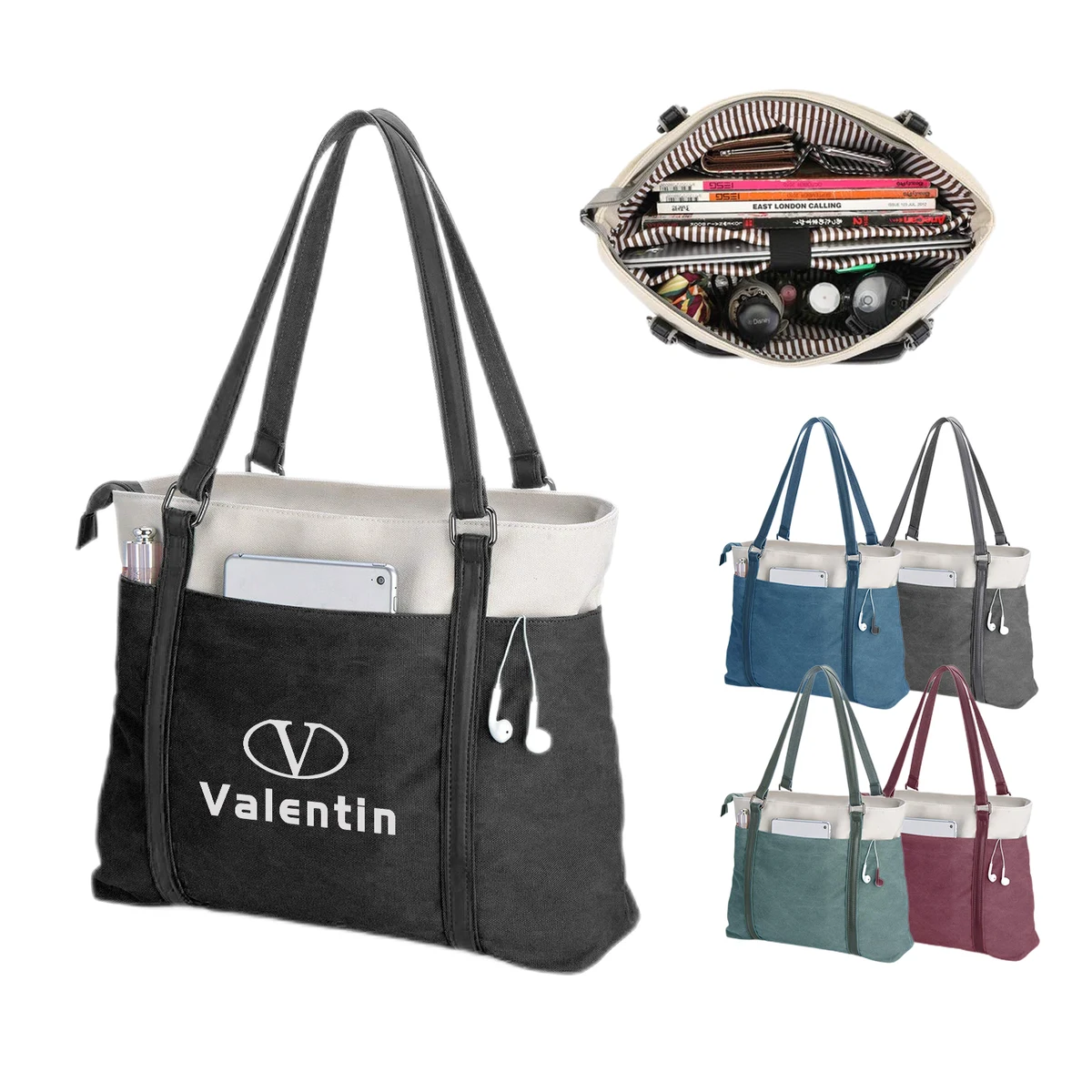 Canvas 15.6 Inch Handbag Purse 1