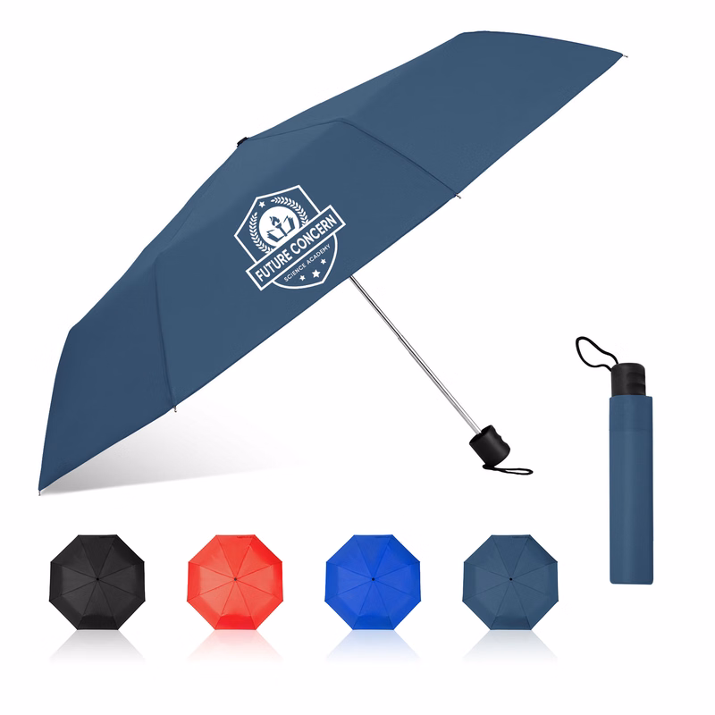 42" Arc Manual Open Compact Folding Umbrella