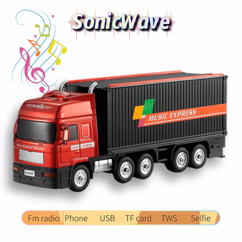SonicWave Drive Truck-Shaped Bluetooth Speaker
