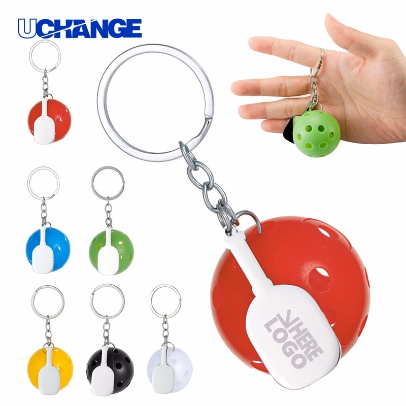 Pickleball Sports Gift Keychain