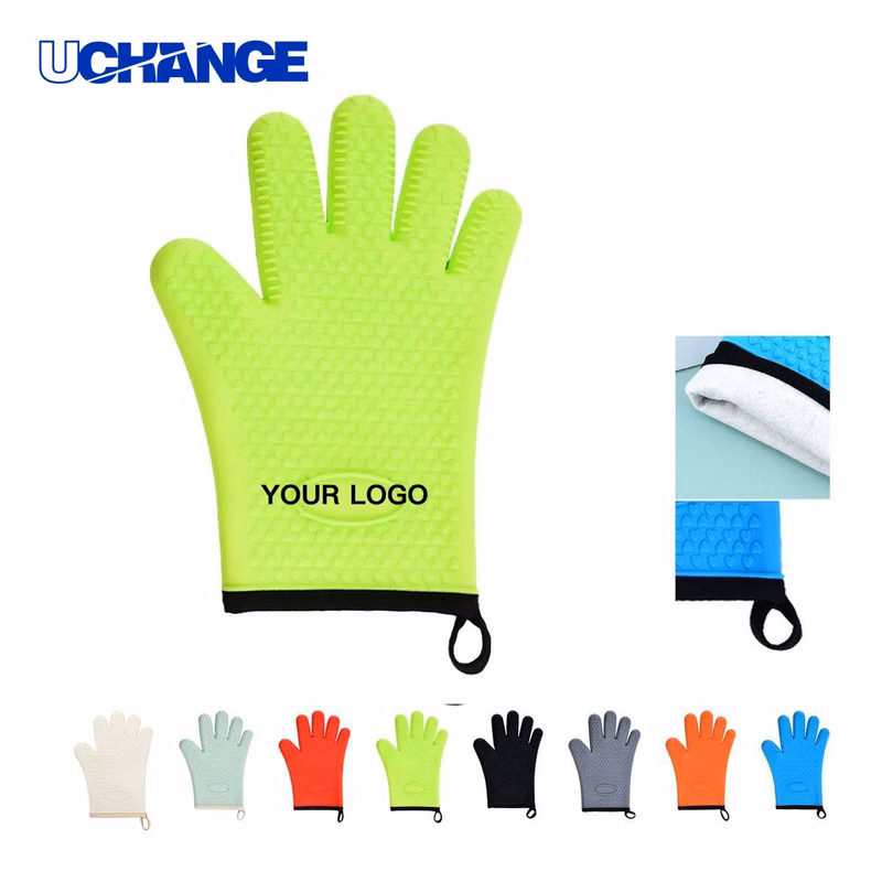 Non Slip Silicone Grilling Mitts Pair for Heat Protection