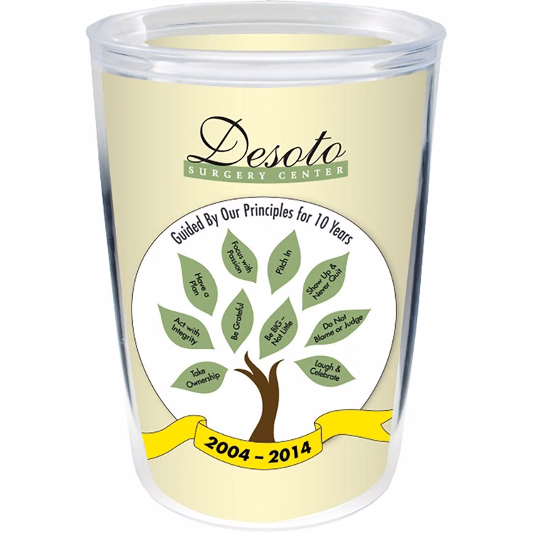 14oz Thermal Dual Walled Tumbler - White Printed Insert