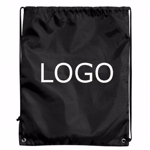 210d Polyester Promotional Drawstring Backpack 13.4" x 17.7"