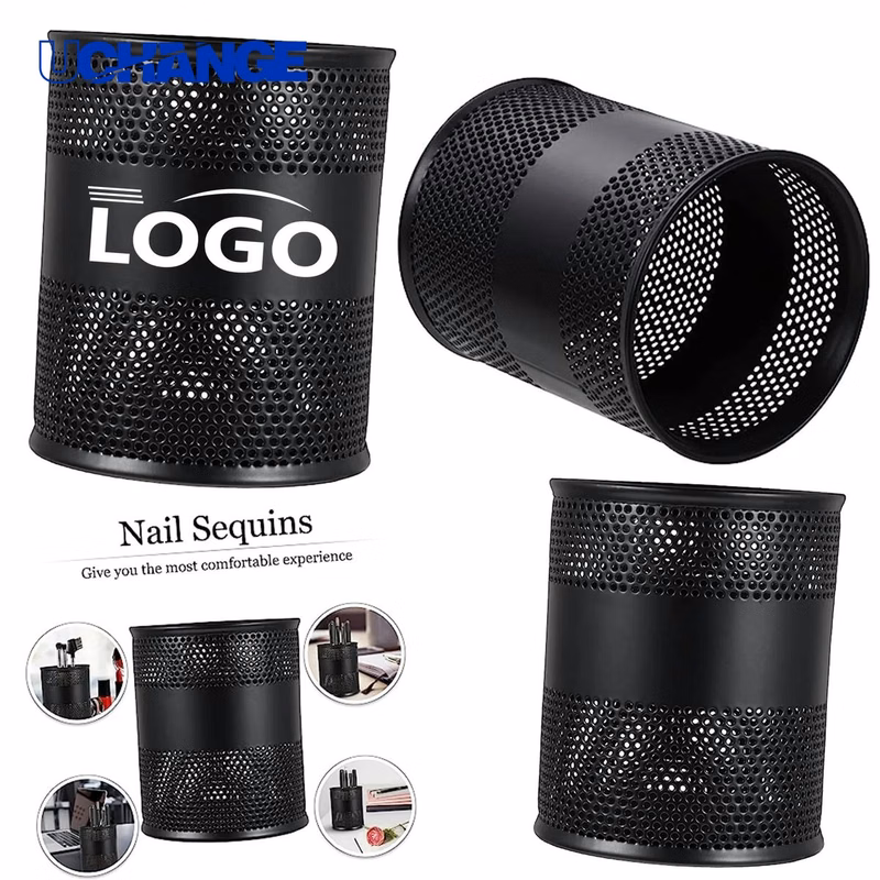 Metal Pen Holder Cup for Desks