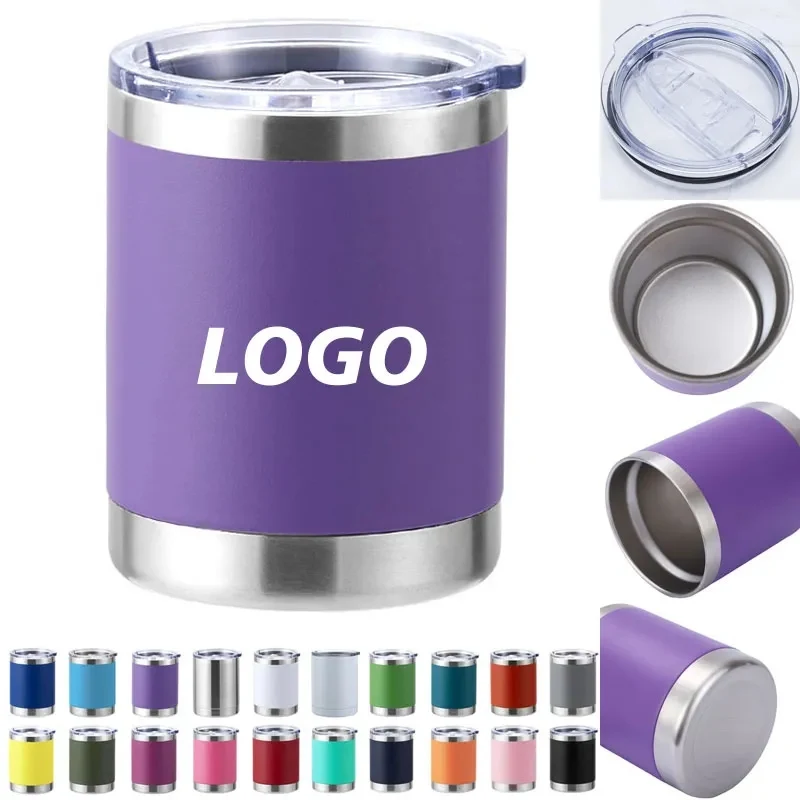 10 Oz Stainless Steel Insulated Tumblers with Lid 1