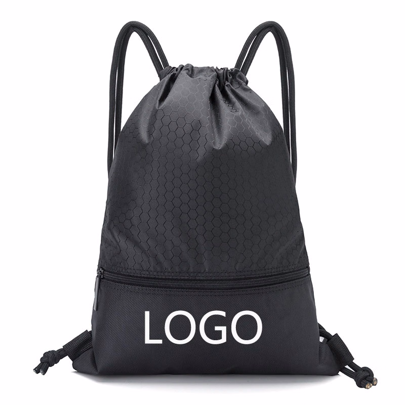 Drawstring Backpack / Zipper