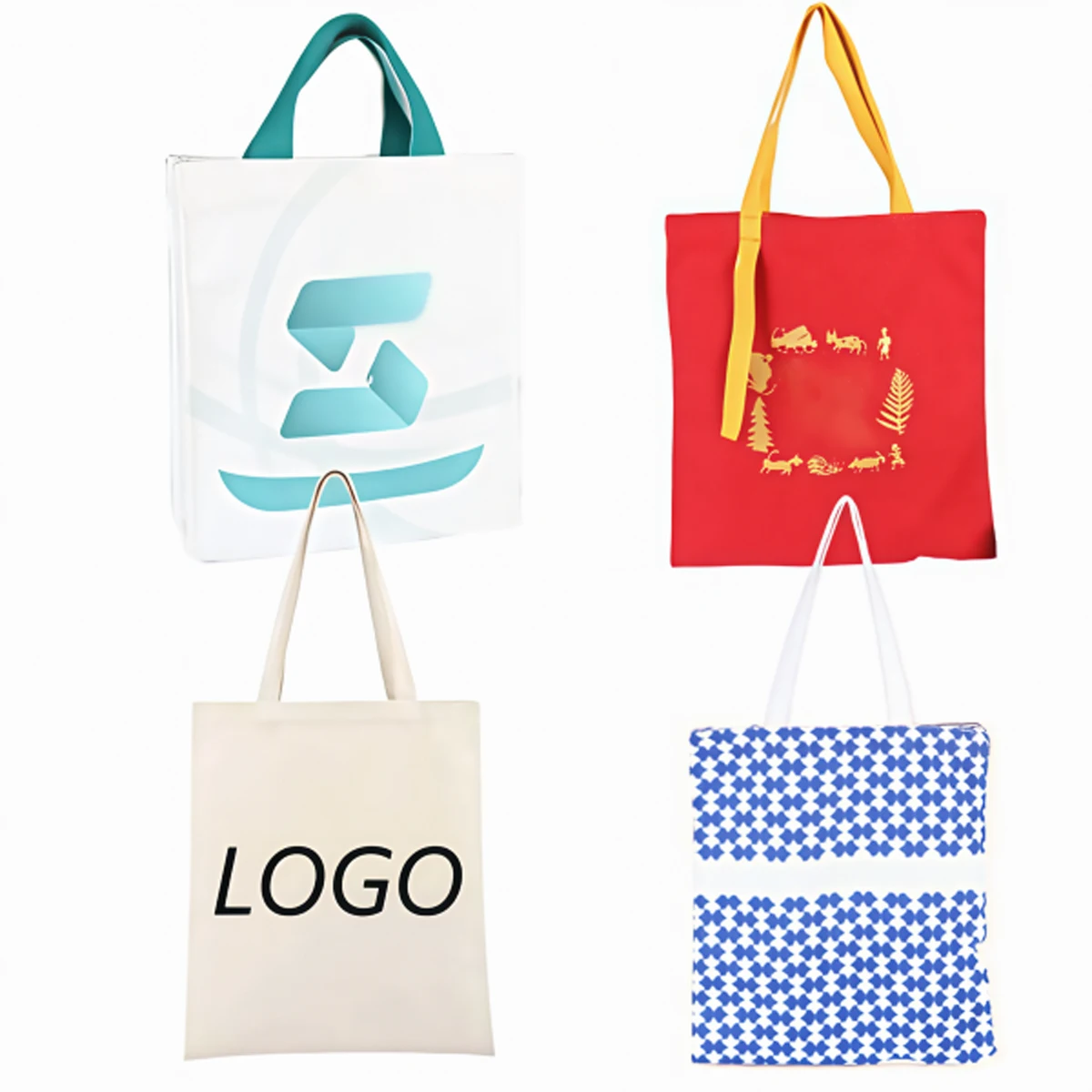 Eco-Friendly Cotton Minimalist Tote, custom tote bag with logo imprint 1