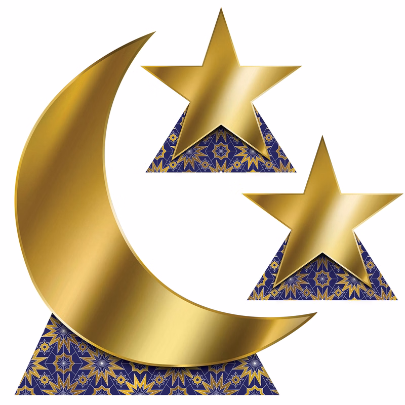 Ramadan Moon & Stars Stand-Ups
