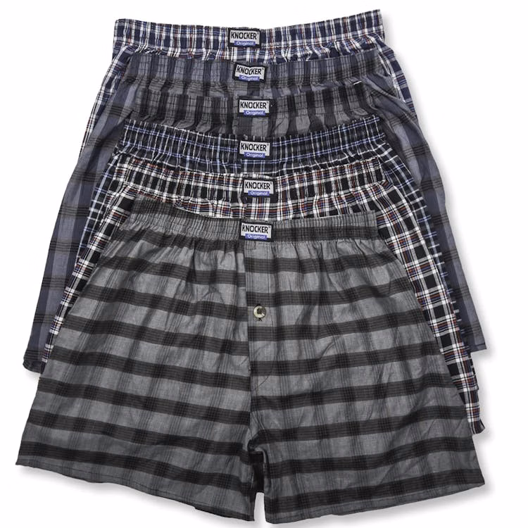 Men's Cotton Boxer Shorts - 2XL Assorted Plaids 3 Pack