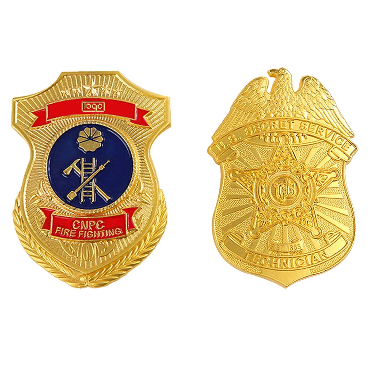 Custom Zinc Alloy Shield Badge 1
