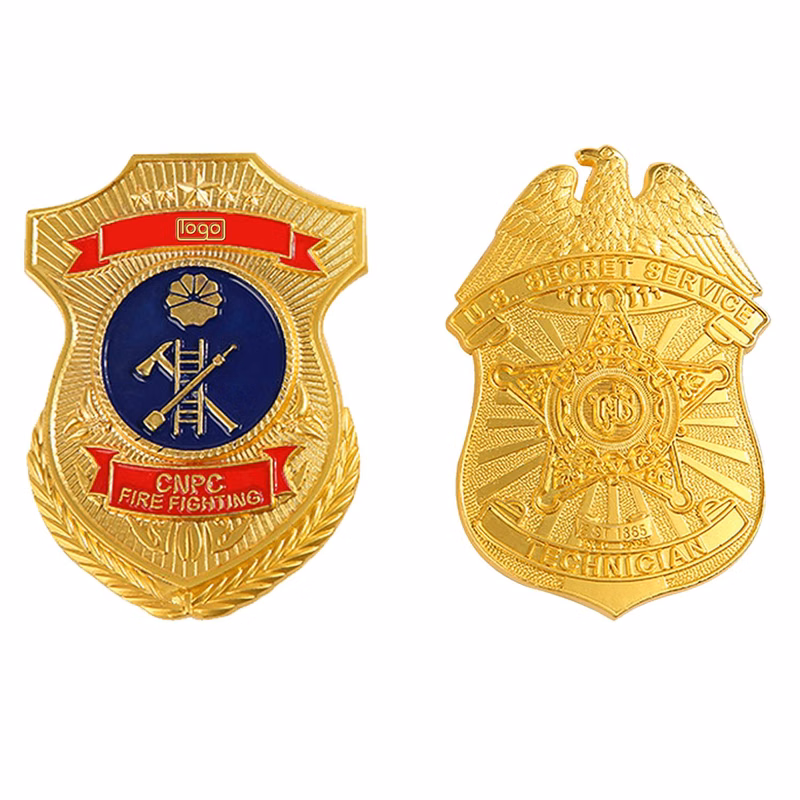 Custom Zinc Alloy Shield Badge