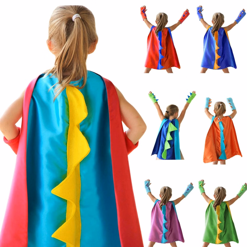 Toddler Cute Dinosaur Dress-Up Cape With Arm Cuff
