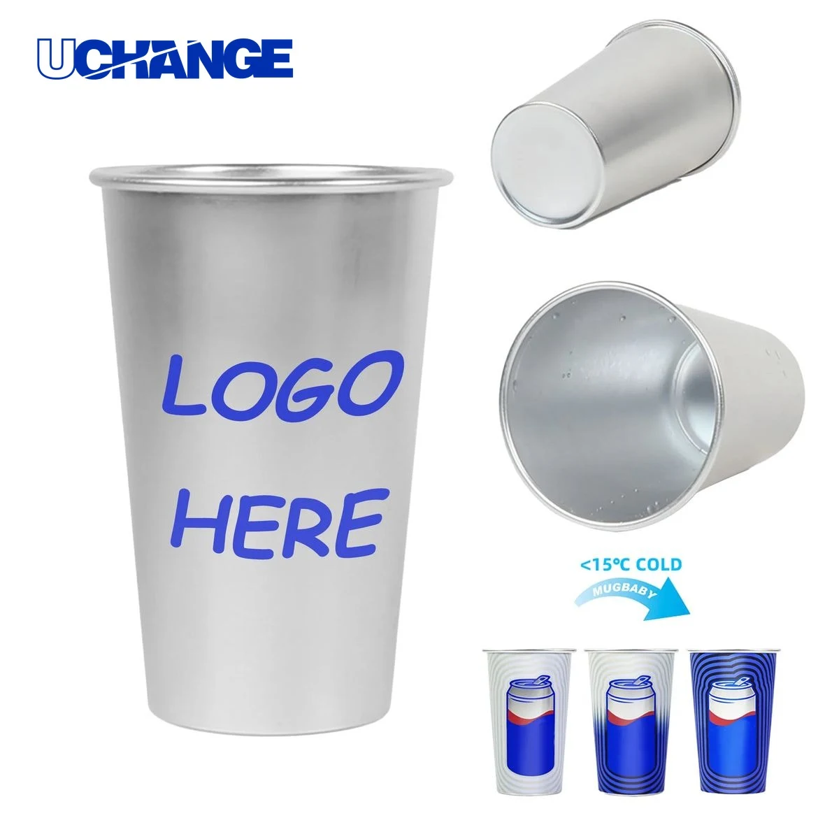 Temperature Change Aluminum Cup Container (15 Oz) 1